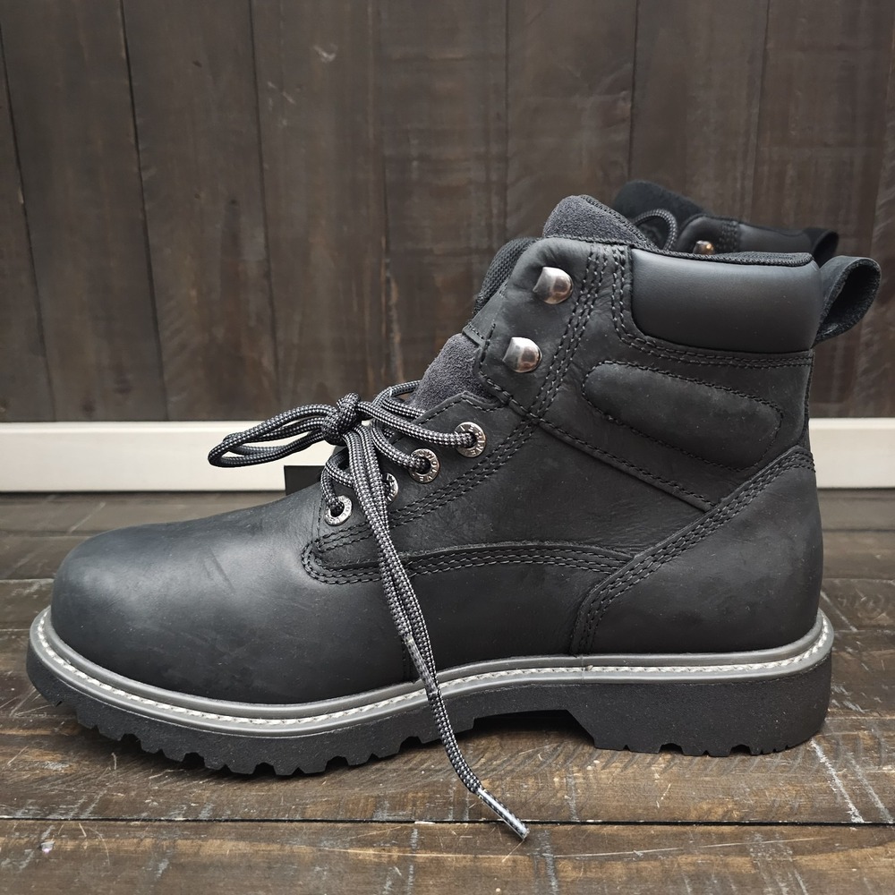 WOLVERINE W10691 Men's Floorhand WP Black Leather Work Boots Size 9M - Picture 7 of 11
